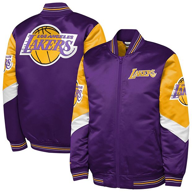 Youth Mitchell & Ness Purple Los Angeles Lakers Throw It Back