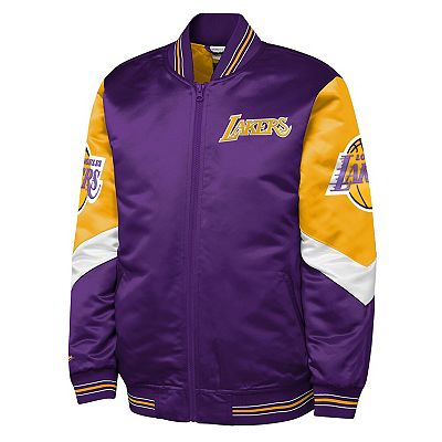 Youth Mitchell & Ness Purple Los Angeles Lakers Throw It Back