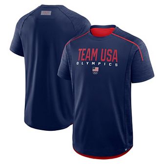 Men's Fanatics Navy Team USA Inbound Pass Play T-Shirt