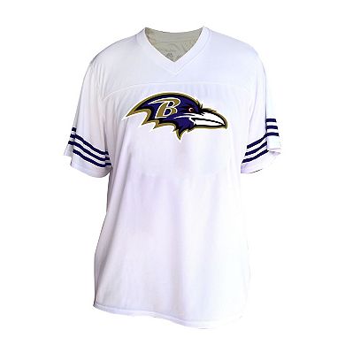 Women's Fanatics Lamar Jackson White Baltimore Ravens Plus Size Fashion Jersey