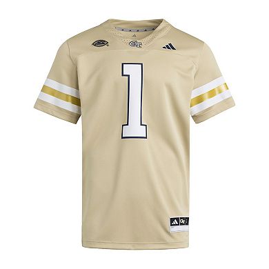 Men's adidas #1 Gold Georgia Tech Yellow Jackets Premier Jersey
