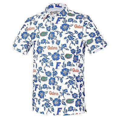 Men's Reyn Spooner White Florida Gators Pua Performance Polo