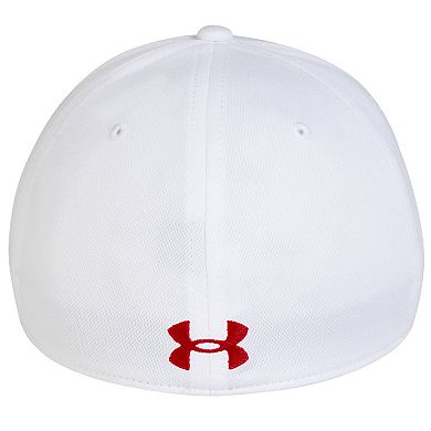 Men's Under Armour White Maryland Terrapins Sideline Blitzing Accent Iso-Chill Flex Hat