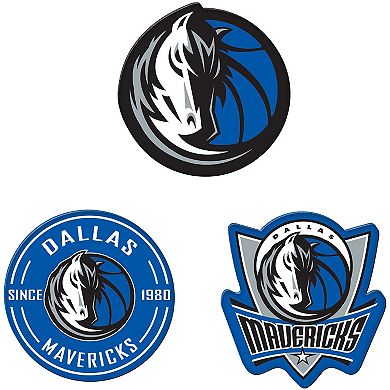 WinCraft Dallas Mavericks 3-Pack Premium Fridge Magnet Set