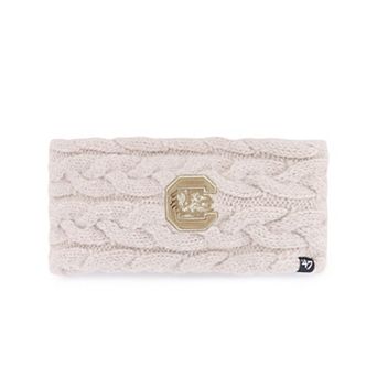 Women's '47 Natural South Carolina Gamecocks Core & Inline Latte Knit Headband