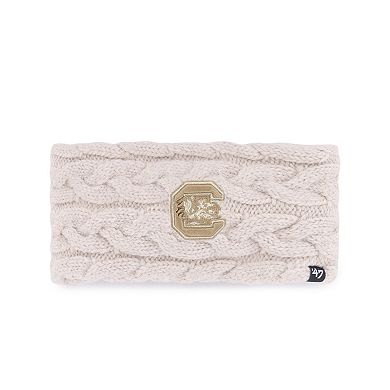 Women's '47 Natural South Carolina Gamecocks Core & Inline Latte Knit Headband