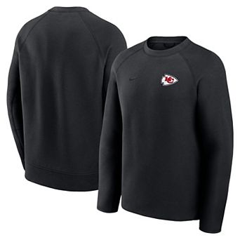 Men's Nike Black Kansas City Chiefs Tech Fleece Raglan Sweatshirt