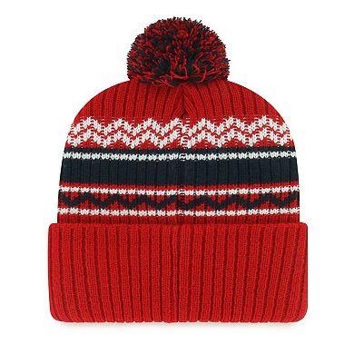 Youth '47 Red Los Angeles Angels Polar Vortex Cuffed Knit Hat with Pom