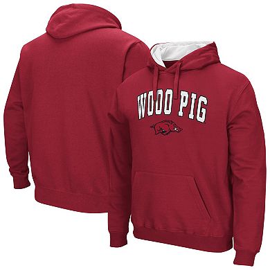 Men's Colosseum Cardinal Arkansas Razorbacks Rally Cry Fleece Hoodie