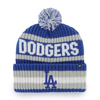 Men's '47 Royal Los Angeles Dodgers Bering Cuffed Knit Hat with Pom