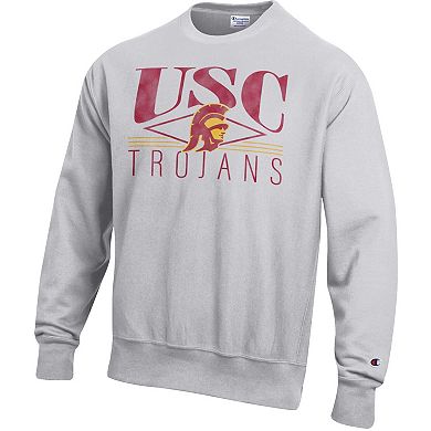 Men's Champion Gray USC Trojans Reverse Weave Fleece Sweatshirt