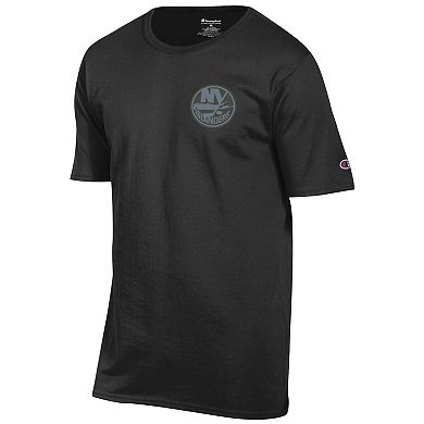 Men's Champion Black New York Islanders Tonal T-Shirt