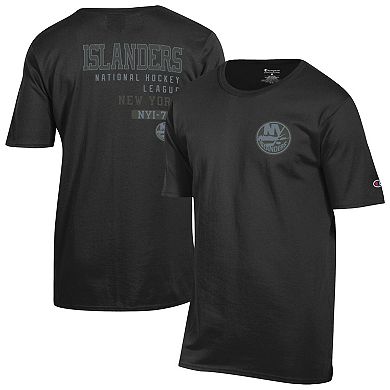 Men's Champion Black New York Islanders Tonal T-Shirt