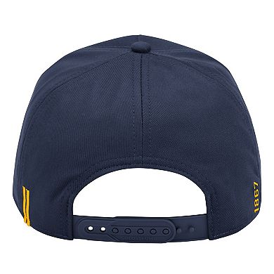 Men's Colosseum Navy West Virginia Mountaineers Hits the Road Podium Adjustable Hat