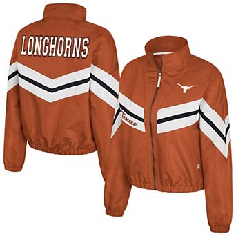 Women's Colosseum Texas Orange Texas Longhorns Thin Ice Full-Zip Windbreaker