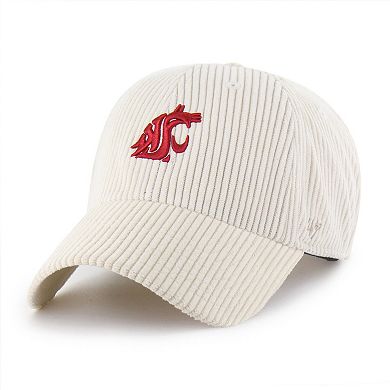 Unisex '47 Cream Washington State Cougars Luminance Mellow Clean Up Adjustable Hat