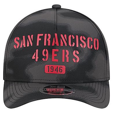 Men's New Era Gray San Francisco 49ers Halftone Camo 9FORTY Hat