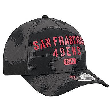 Men's New Era Gray San Francisco 49ers Halftone Camo 9FORTY Hat