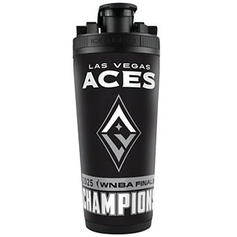 WinCraft Las Vegas Aces 2025 WNBA Finals Champions 26oz. 4D Stainless Steel Shaker Bottle