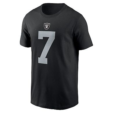 Men's Nike Geno Smith Black Las Vegas Raiders Name & Number T-Shirt