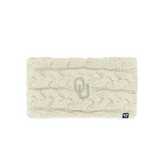 Women's '47 Natural Oklahoma Sooners Core & Inline Latte Knit Headband