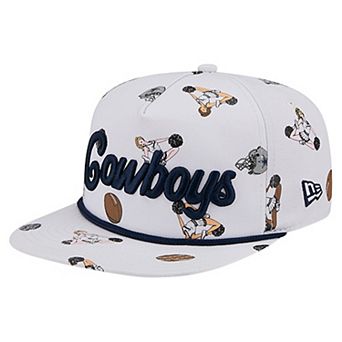 Men's New Era White Dallas Cowboys Team Cheer 19TWENTY Snapback Hat