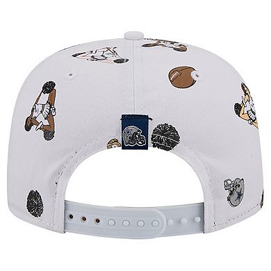 Men's New Era White Dallas Cowboys Team Cheer 19TWENTY Snapback Hat