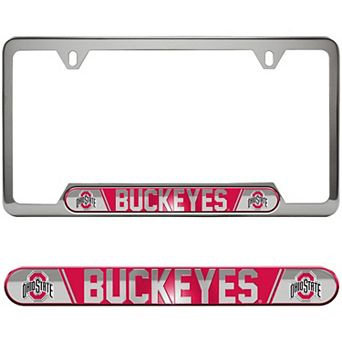 Logo Brands Ohio State Buckeyes Embossed License Plate Frame