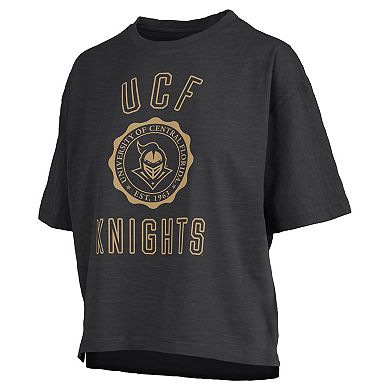 Women's Pressbox Black UCF Knights Motley Crew Bishop Waist Length Oversized T-Shirt