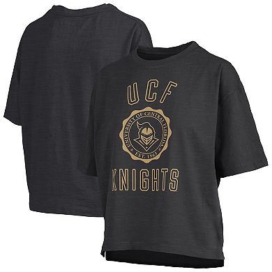 Women's Pressbox Black UCF Knights Motley Crew Bishop Waist Length Oversized T-Shirt