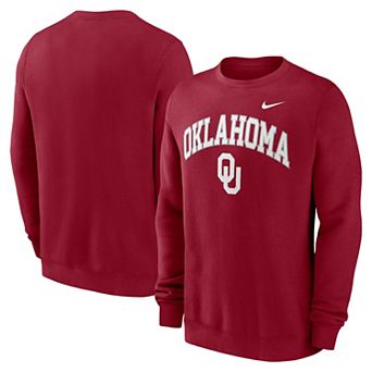 Men's Nike Crimson Oklahoma Sooners Arch Pullover Sweatshirt