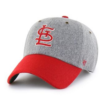 Men's '47 Gray/Red St. Louis Cardinals Golden Age Wool Clean Up Adjustable Hat