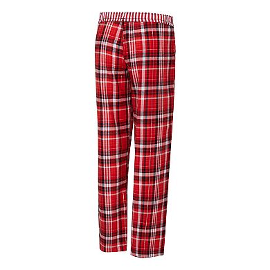 Women's Concepts Sport Scarlet San Francisco 49ers Laney Plaid Tri-Blend Pants