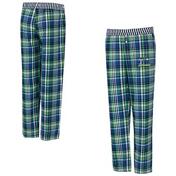 Women's Concepts Sport College Navy Seattle Seahawks Laney Plaid Tri-Blend Pants