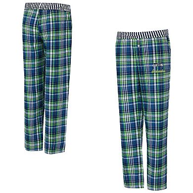 Women's Concepts Sport College Navy Seattle Seahawks Laney Plaid Tri-Blend Pants