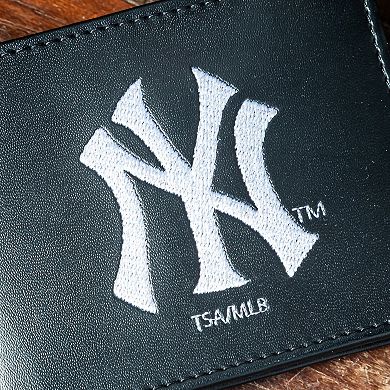 New York Yankees Synthetic Leather Embroidered Bifold Wallet
