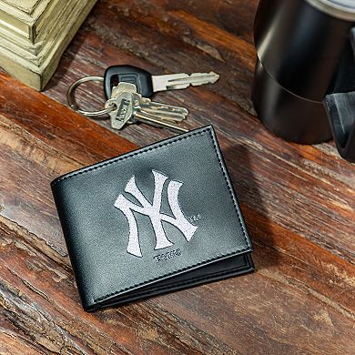 New York Yankees Synthetic Leather Embroidered Bifold Wallet