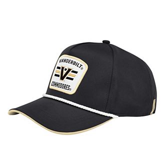 Men's Colosseum Black Vanderbilt Commodores Hits the Road Podium Adjustable Hat