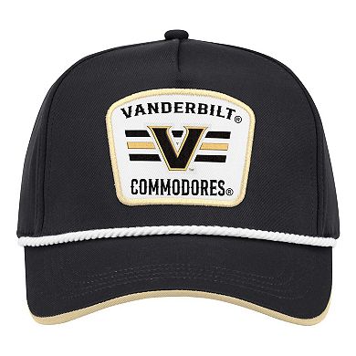 Men's Colosseum Black Vanderbilt Commodores Hits the Road Podium Adjustable Hat