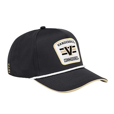 Men's Colosseum Black Vanderbilt Commodores Hits the Road Podium Adjustable Hat