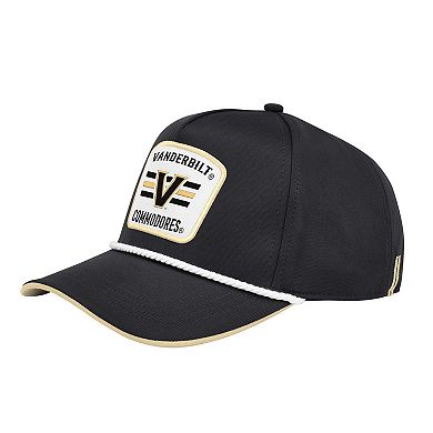Men's Colosseum Black Vanderbilt Commodores Hits the Road Podium Adjustable Hat