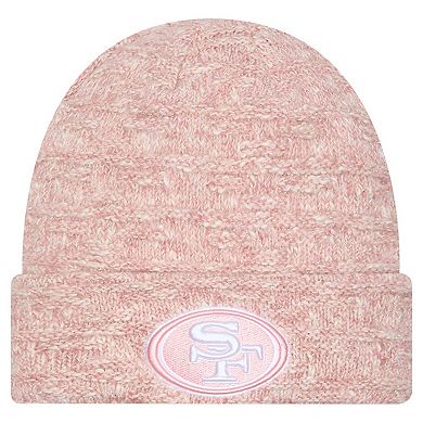 Women's New Era Pink San Francisco 49ers Metallic Cuffed Knit Hat