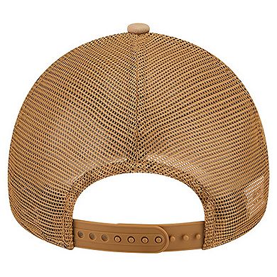 Men's New Era Tan Dallas Cowboys Wheat Camo 9FORTY Trucker Adjustable Hat