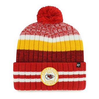 Men's '47 Kansas City Chiefs Quiver Cuffed Knit Hat with Pom