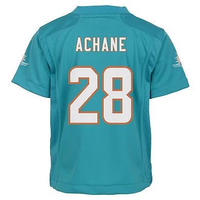 Infant Nike De ۪Von Achane Aqua Miami Dolphins Team Player Game Jersey