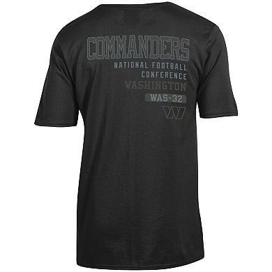 Men's Champion Black Washington Commanders Tonal Logo T-Shirt