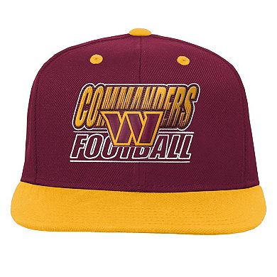 Youth Outerstuff Burgundy Washington Commanders Team Gradient Deadstock Snapback Hat