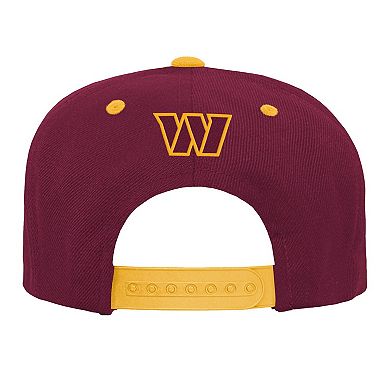 Youth Outerstuff Burgundy Washington Commanders Team Gradient Deadstock Snapback Hat