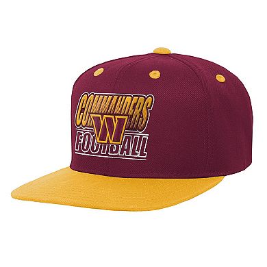 Youth Outerstuff Burgundy Washington Commanders Team Gradient Deadstock Snapback Hat