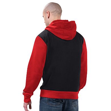 Men's Starter Black/Red Atlanta Falcons Thursday Night Gridiron Full-Zip Hoodie